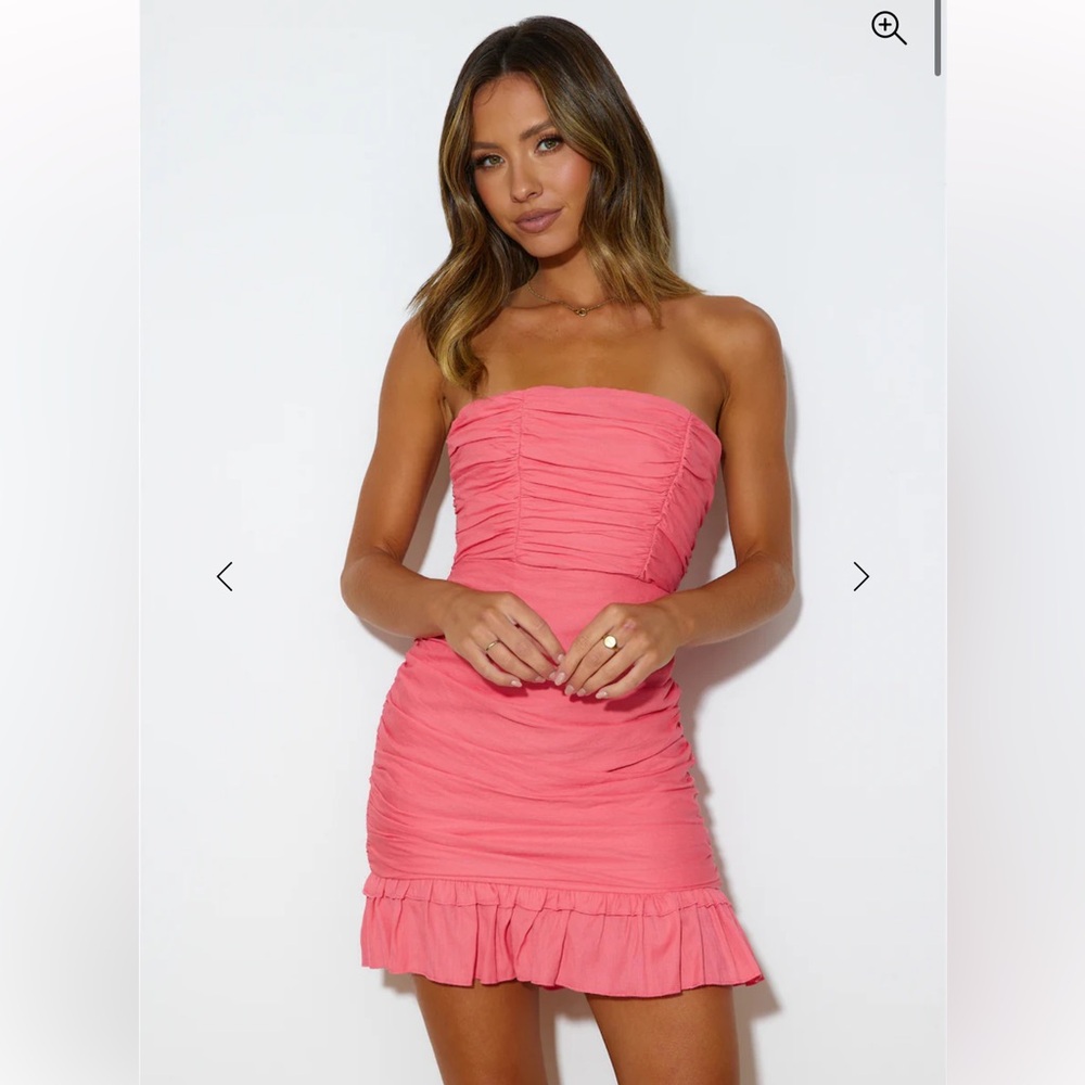 Hello Molly Young Free Gal Mini Dress Pink Small